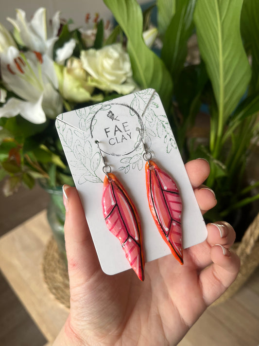 Large Blossom Wing Earrings