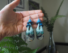 Load image into Gallery viewer, Galaxy Mushroom Earrings
