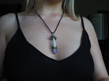 Load image into Gallery viewer, Amethyst Shaggy Inkcap Necklace
