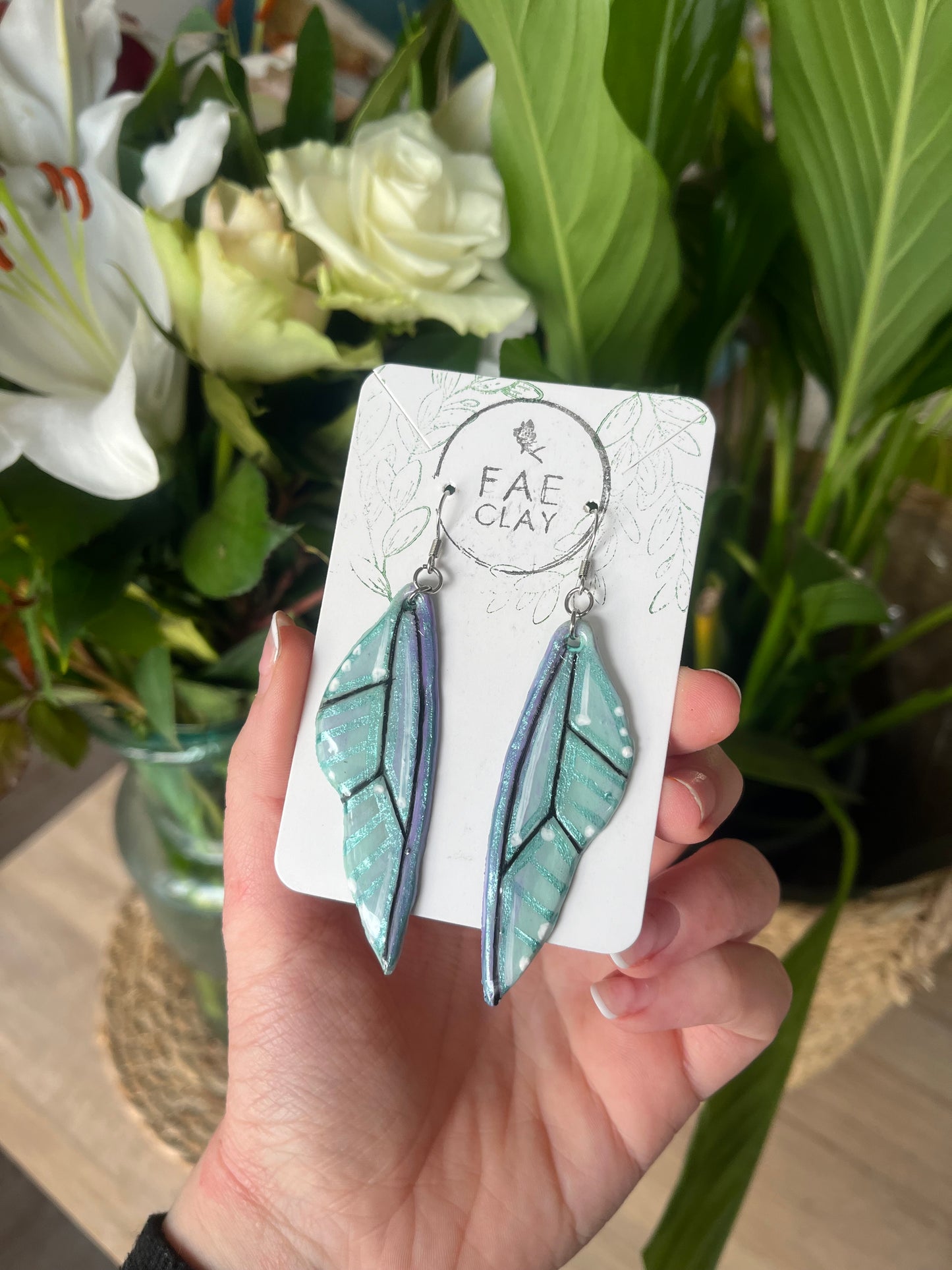 Large Celestial Wing Earrings