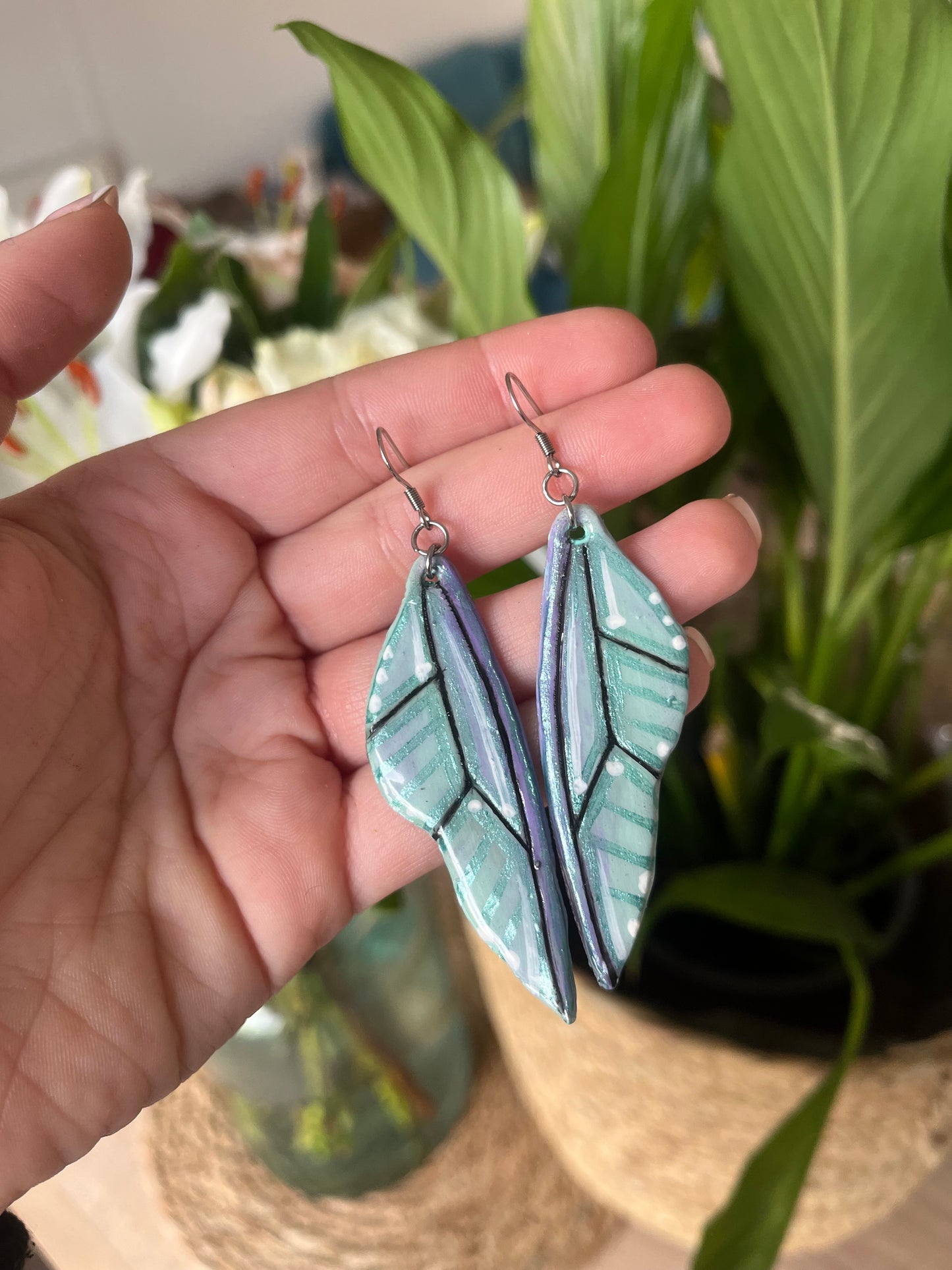 Large Celestial Wing Earrings