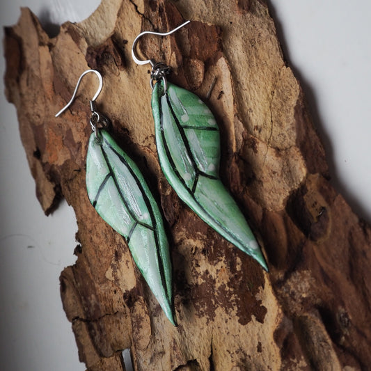 Sage Fairy Wing Earrings